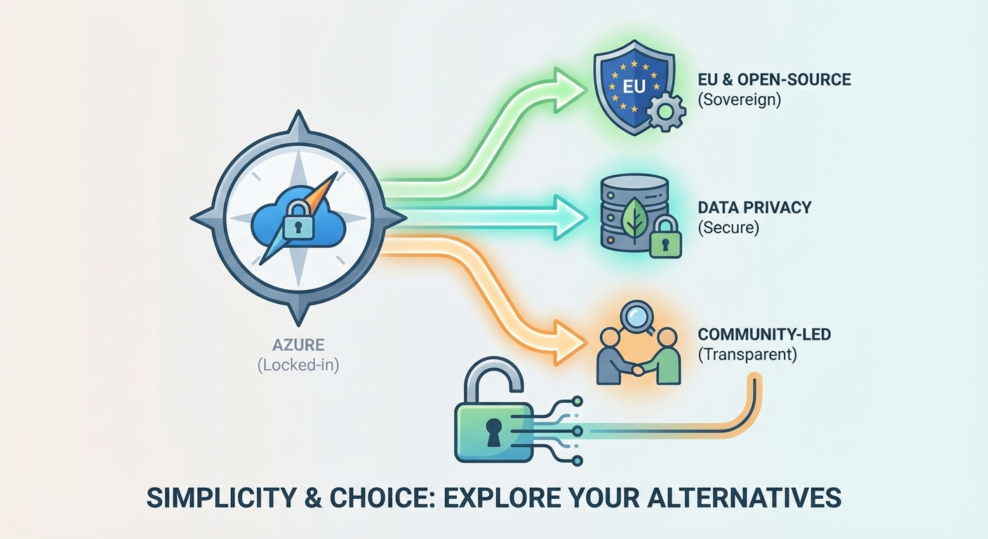 An image of an old Azure way to a new future way...